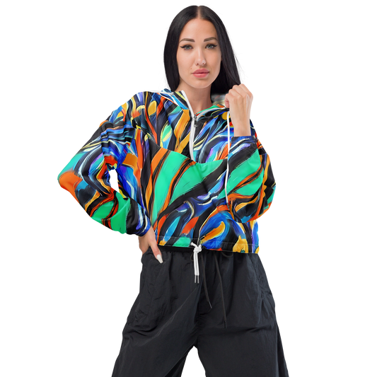 Women's Cropped Windbreaker - Carr's Whirl