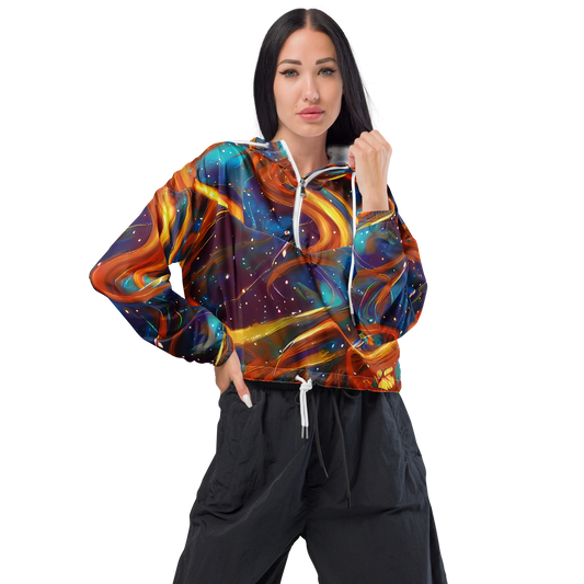 Women's Cropped Windbreaker - Perez Whirl