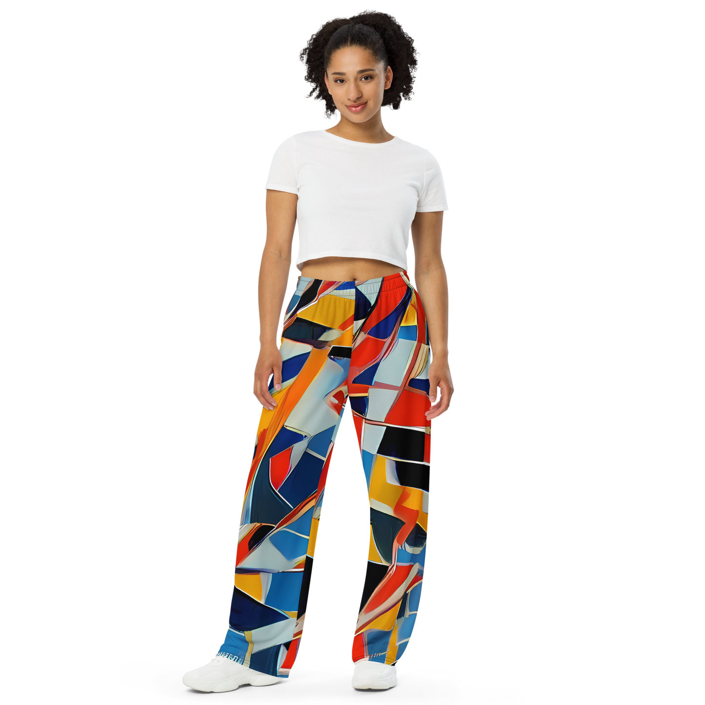 Wide-Leg Pants - Abstract Mingle