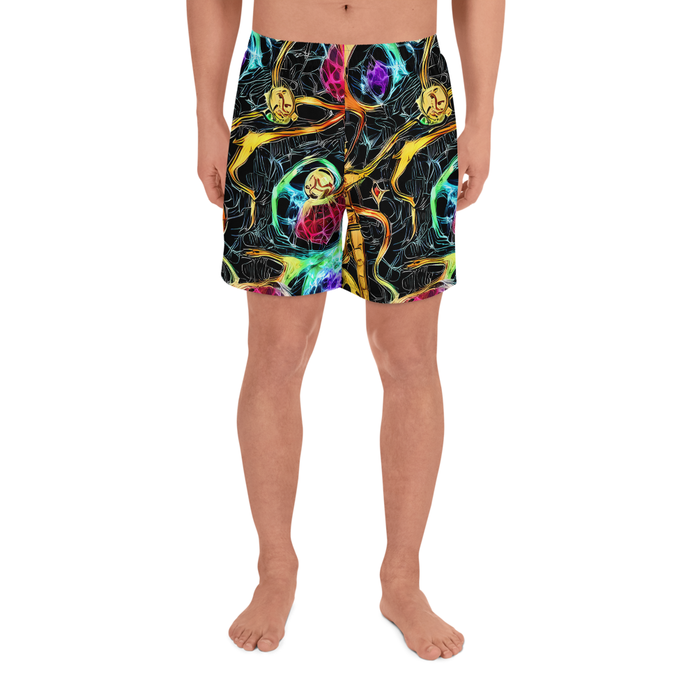 Men's Athletic Shorts - Psychedelic Pulsar