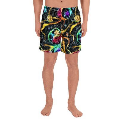 Men's Athletic Shorts - Psychedelic Pulsar