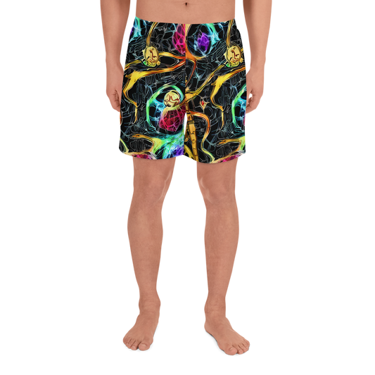 Men's Athletic Shorts - Psychedelic Pulsar