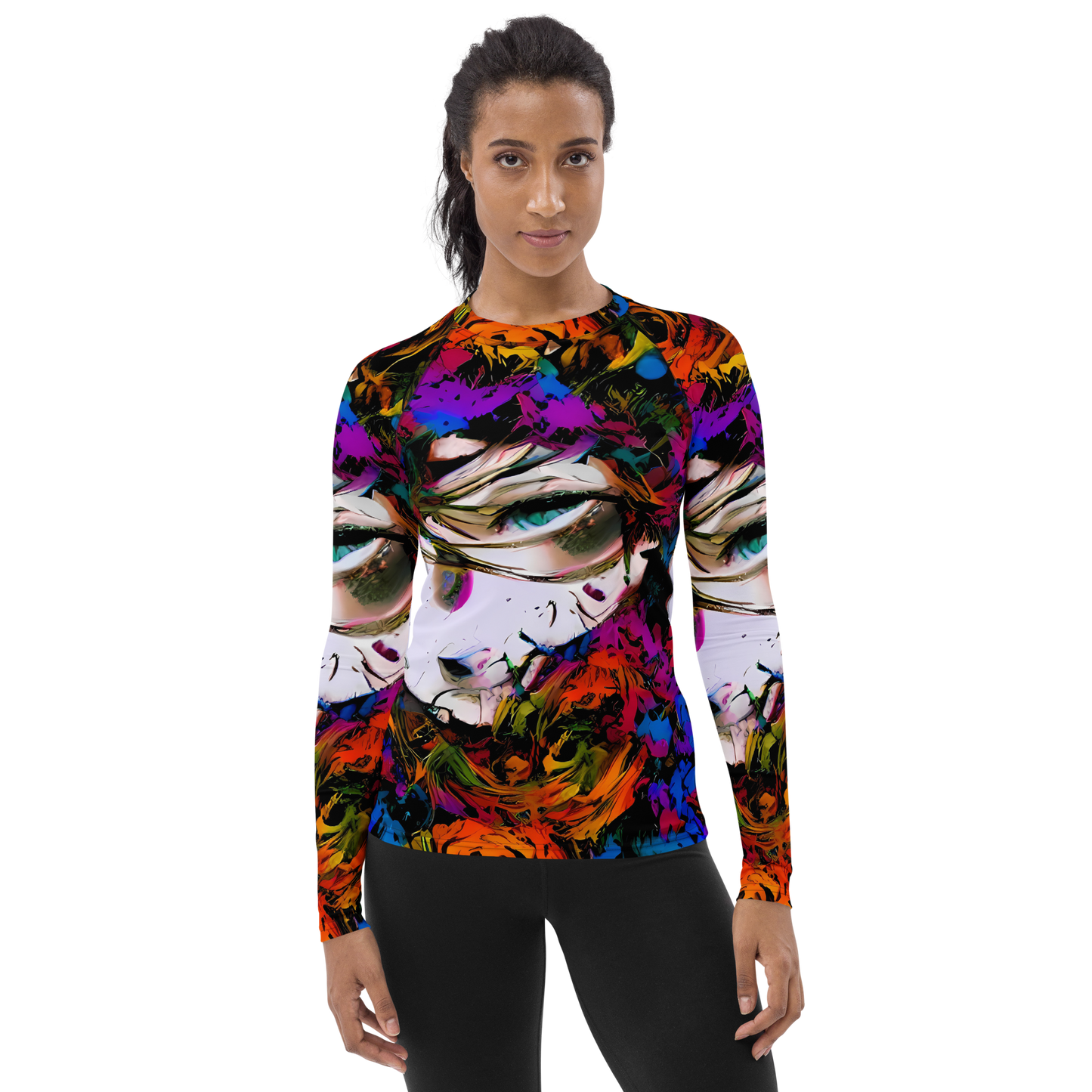 Women's Rash Guard - Sultry Smoke