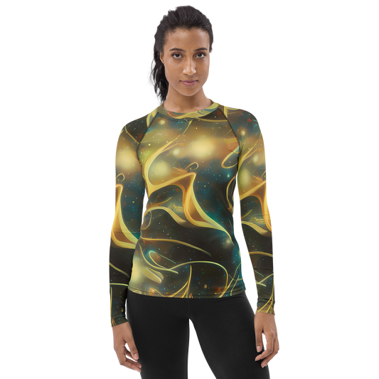 Women's Rash Guard - Whispering Galaxies