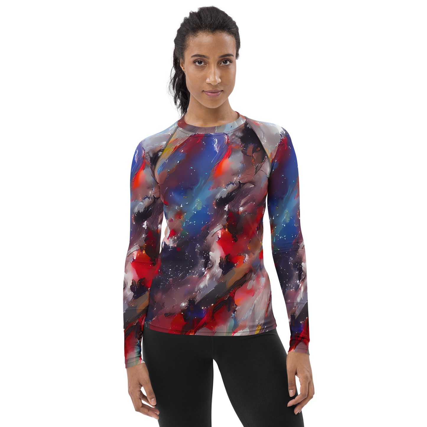 Women's Rash Guard - Passionate Brush