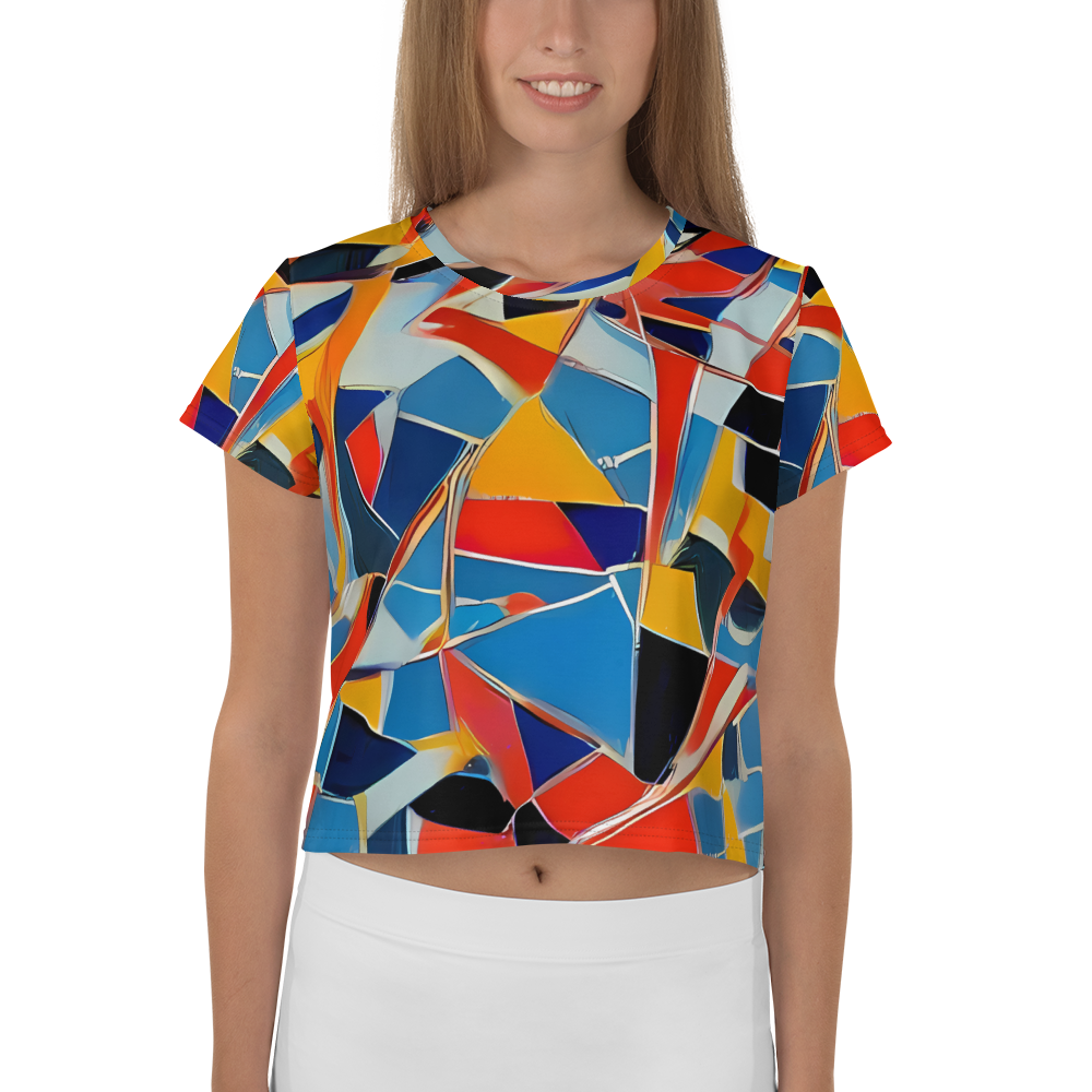 Women's Crop Tee - Abstract Mingle