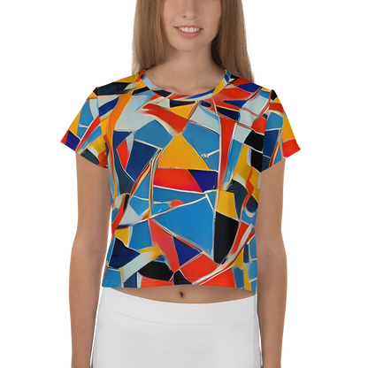 Women's Crop Tee - Abstract Mingle