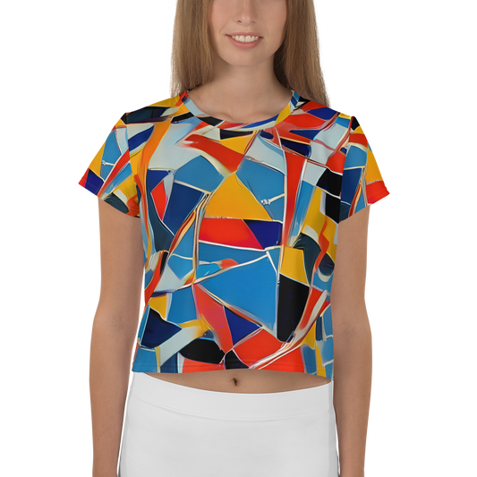 Women's Crop Tee - Abstract Mingle