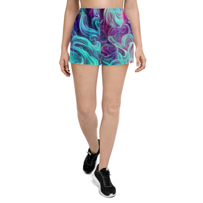 Women’s Athletic Shorts - Galactic Bloom