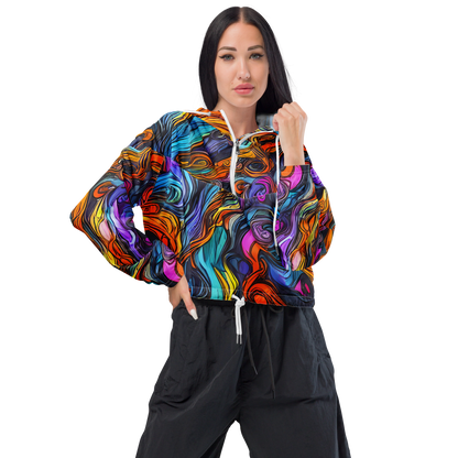 Women's Cropped Windbreaker - Guiard's Whirl