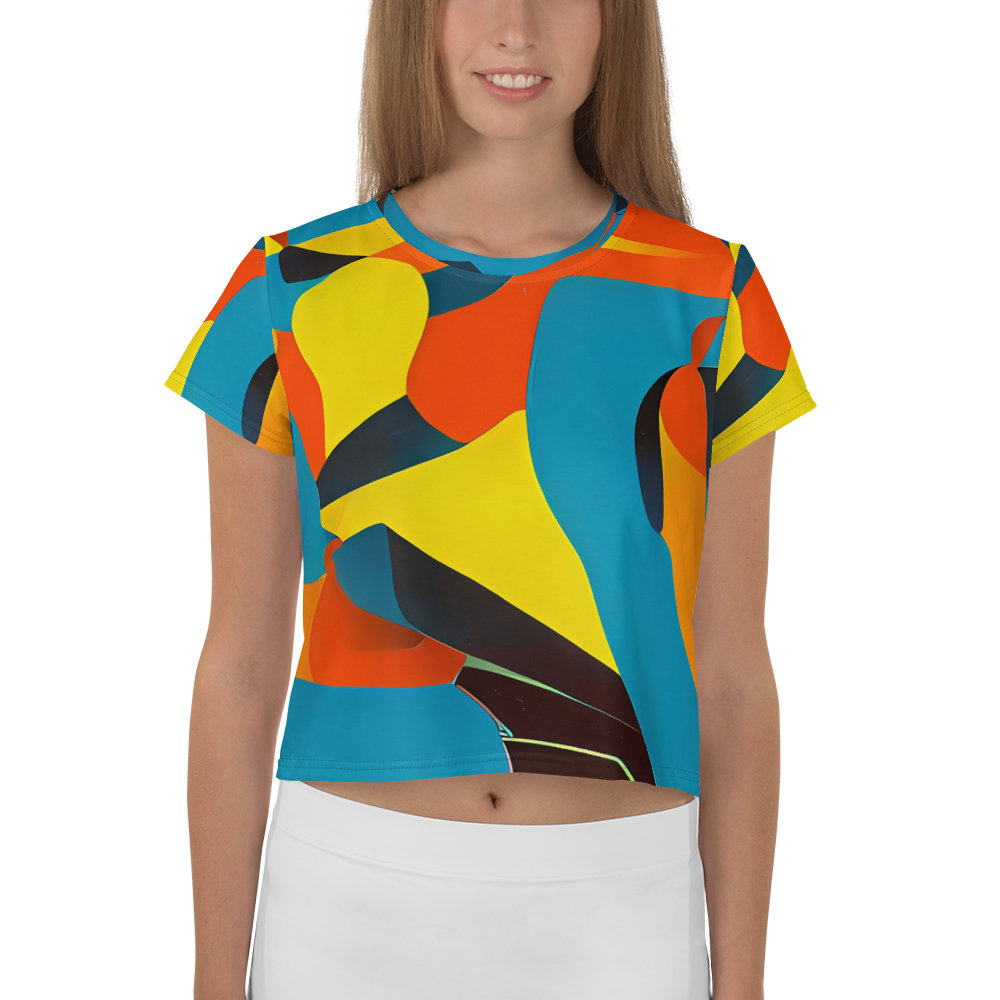 Women's Crop Tee - Fragmented Rhapsody