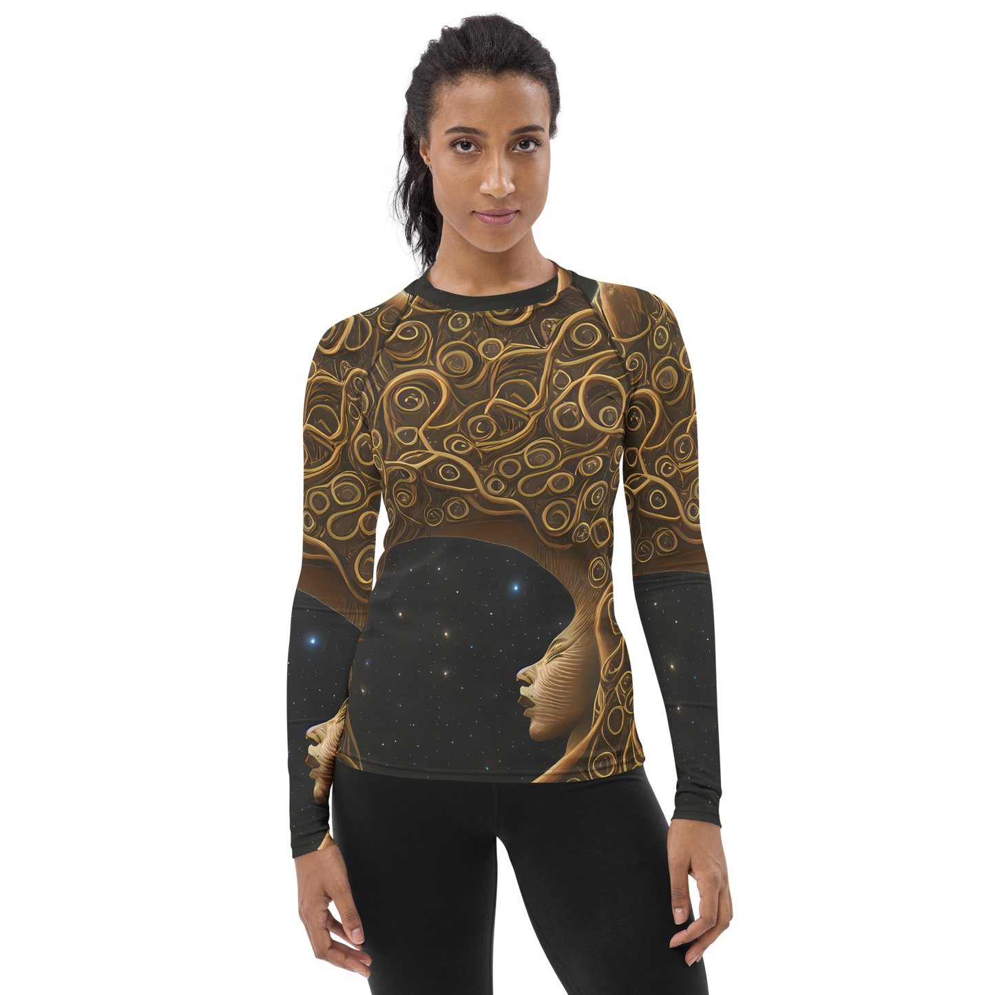 Women's Rash Guard - Ethereal Coils