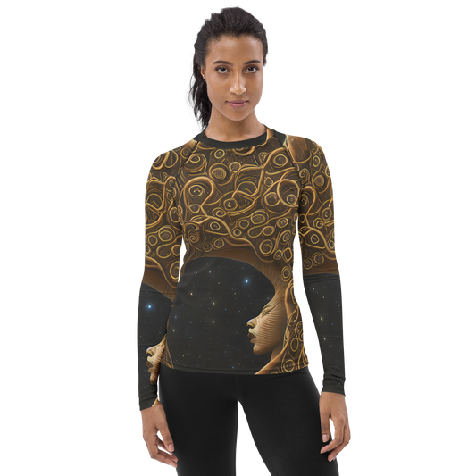 Women's Rash Guard - Ethereal Coils