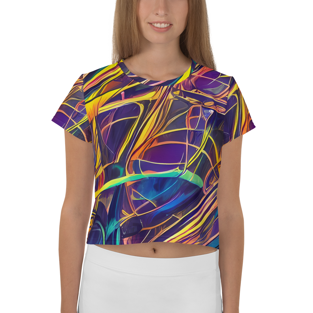 Women's Crop Tee - Vector Rhapsody