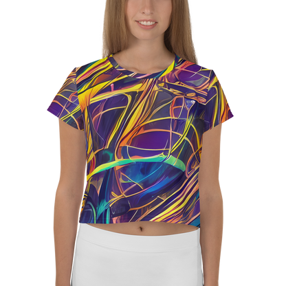 Women's Crop Tee - Vector Rhapsody