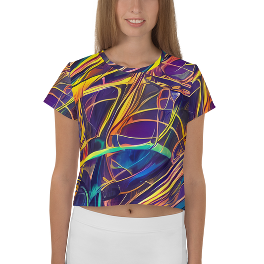 Women's Crop Tee - Vector Rhapsody