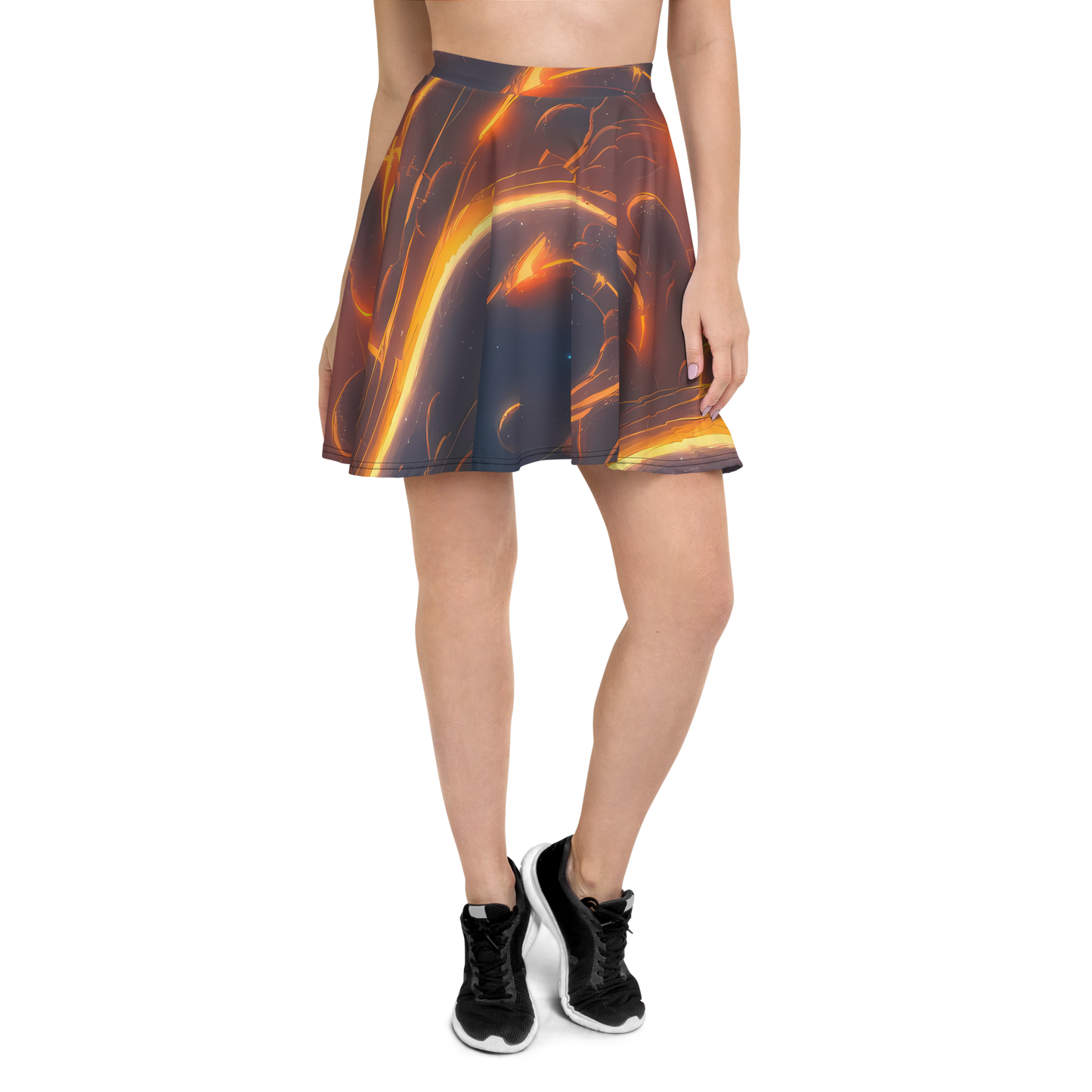 Skater Skirt - Inferno Spirals