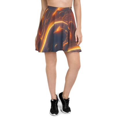 Skater Skirt - Inferno Spirals