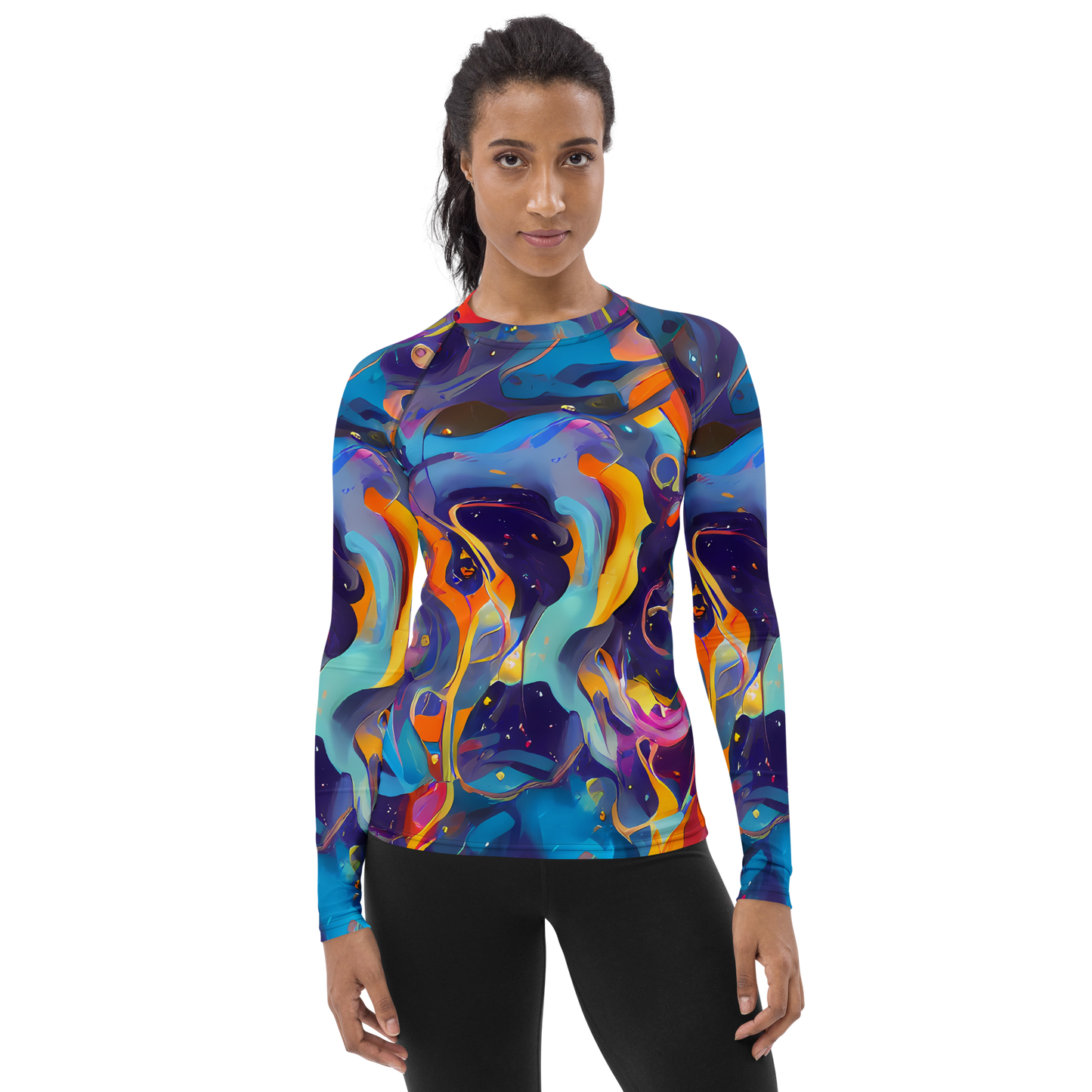 Women's Rash Guard - Whimsical Fusion