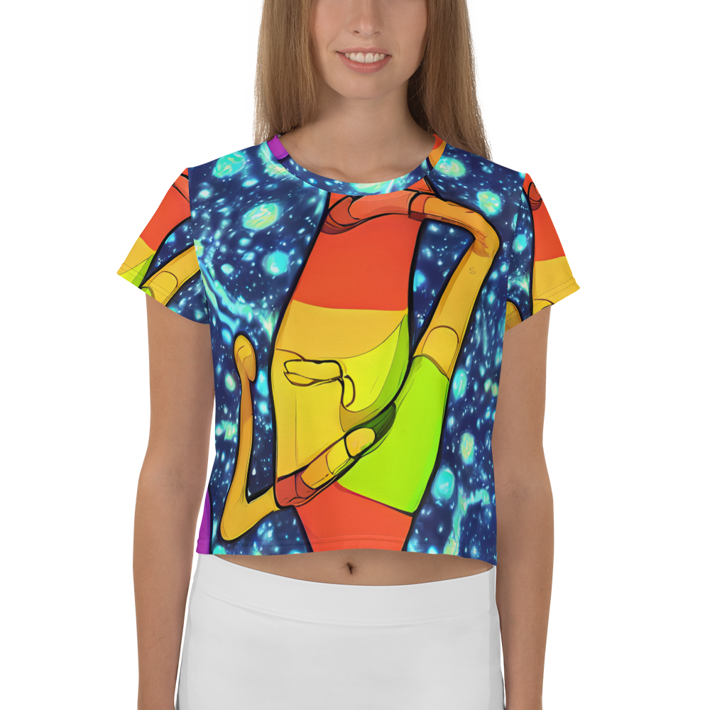 Women's Crop Tee - Cosmic Siblings