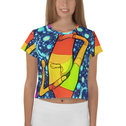 Women's Crop Tee - Cosmic Siblings