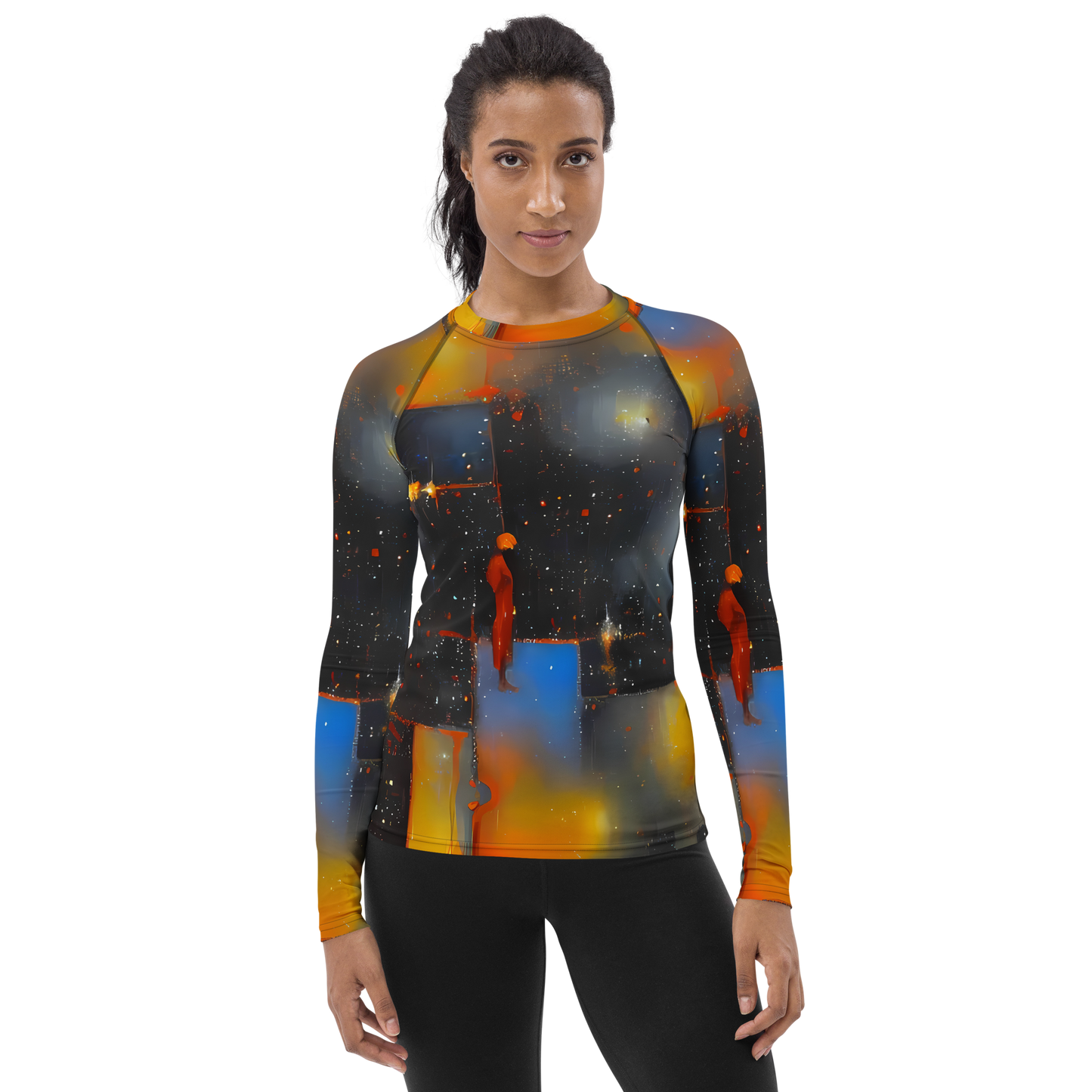 Women's Rash Guard - Monet's Matrix