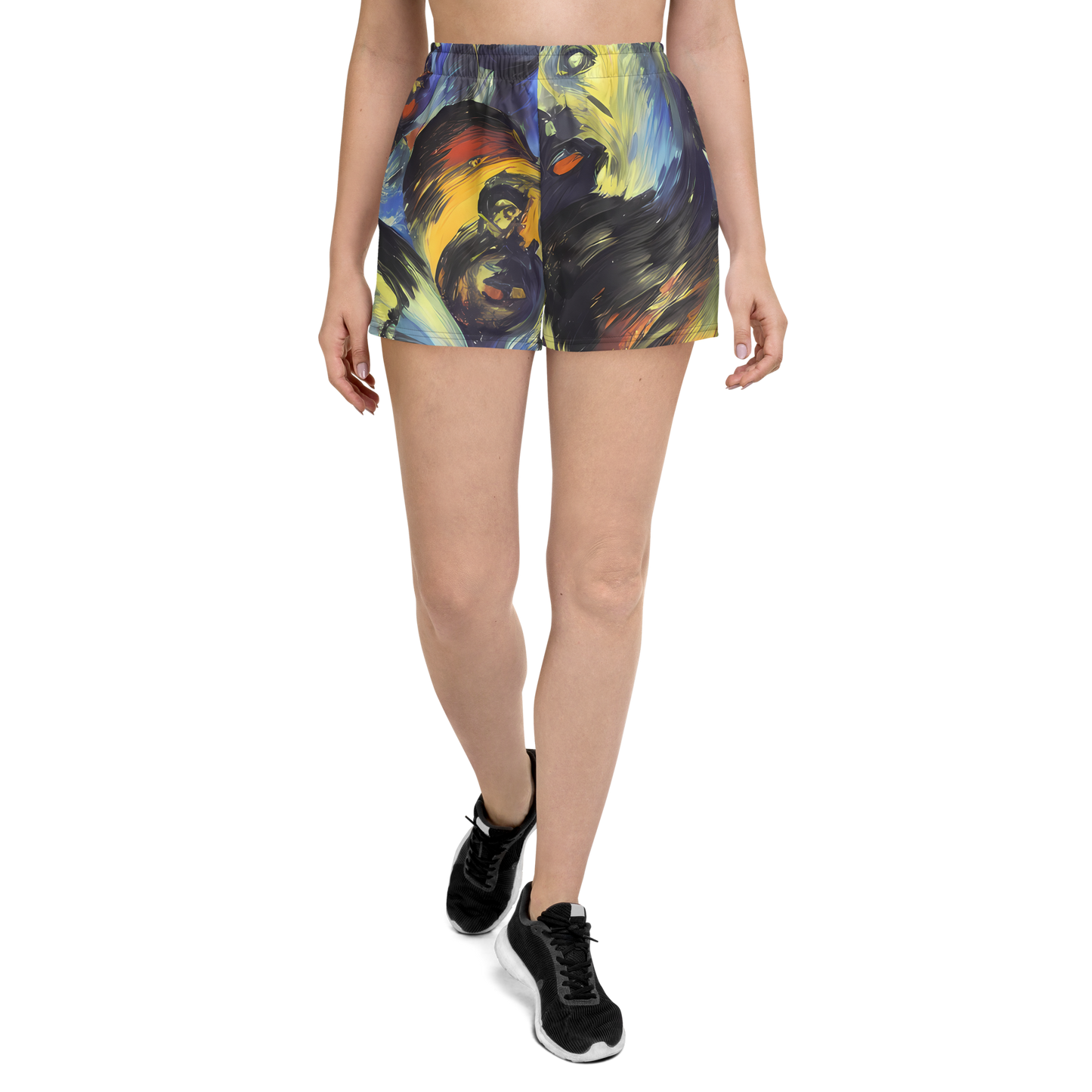 Women’s Athletic Shorts - Cosmic Visages