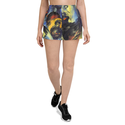 Women’s Athletic Shorts - Cosmic Visages