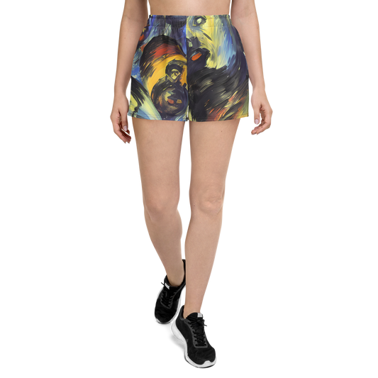 Women’s Athletic Shorts - Cosmic Visages