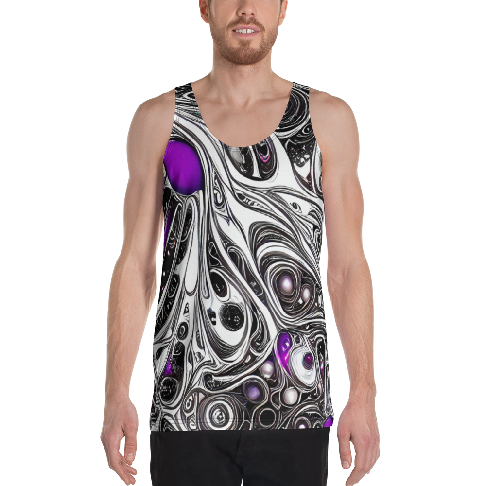 Men's Tank Top - Neo-Noir Waves