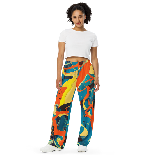 Wide-Leg Pants - Abstract Tango