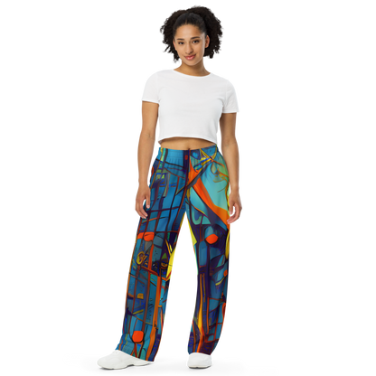 Wide-Leg Pants - Abstract Eddy