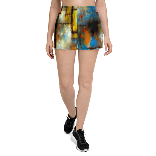 Women’s Athletic Shorts - Kohn Cubism