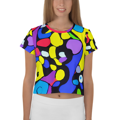 Women's Crop Tee - Miró's Mosaic