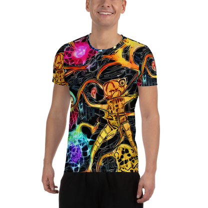 Men's Athletic T-Shirt - Psychedelic Pulsar