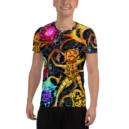 Men's Athletic T-Shirt - Psychedelic Pulsar