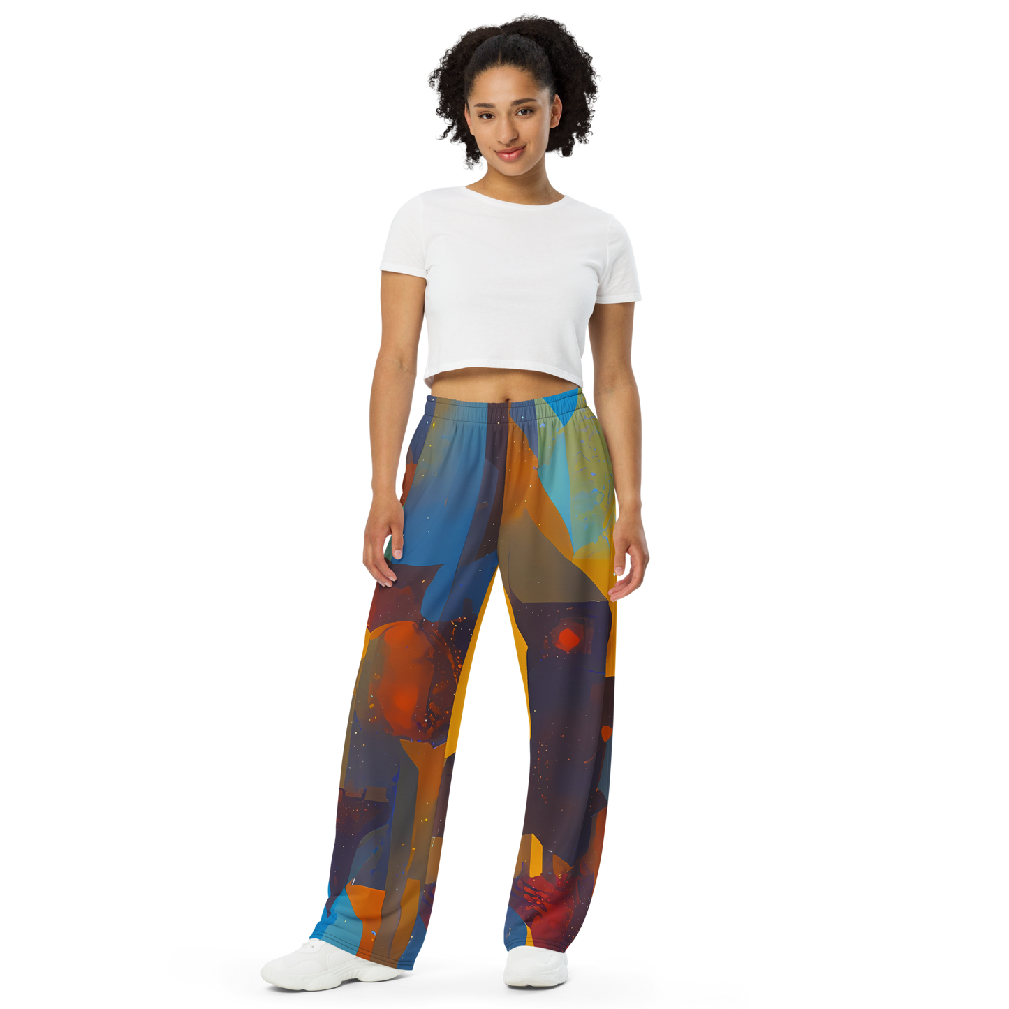 Wide-Leg Pants - Cubist Dusk