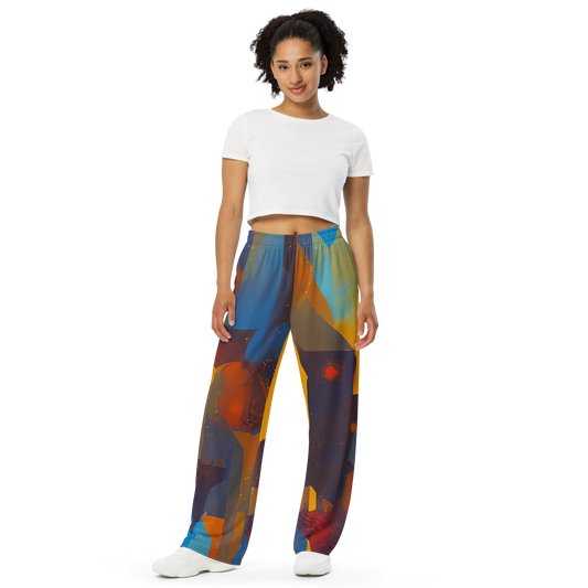 Wide-Leg Pants - Cubist Dusk