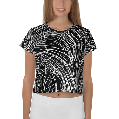 Women's Crop Tee - Biomech Spiral