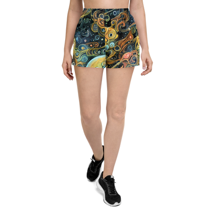 Women’s Athletic Shorts - Wild Cosmos