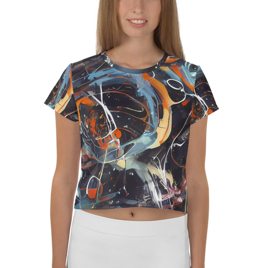 Women's Crop Tee - Neo-Splash Labyrinth