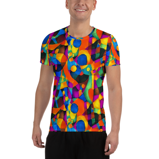 Men's Athletic T-Shirt - Galactic Jigsaw