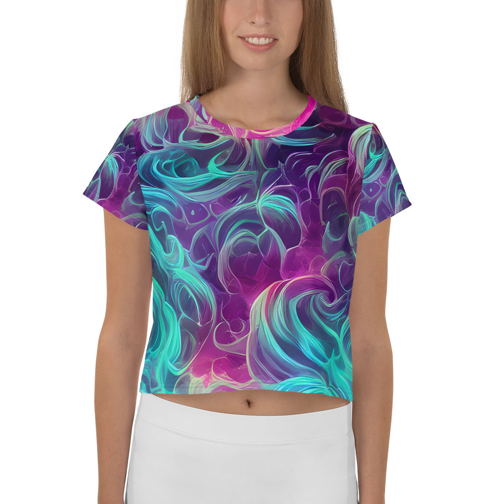 Women's Crop Tee - Galactic Bloom