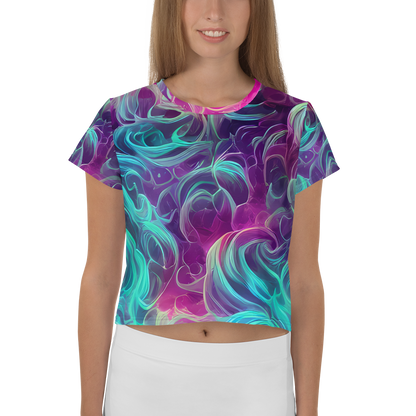 Women's Crop Tee - Galactic Bloom