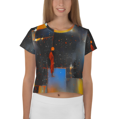 Women's Crop Tee - Monet's Matrix