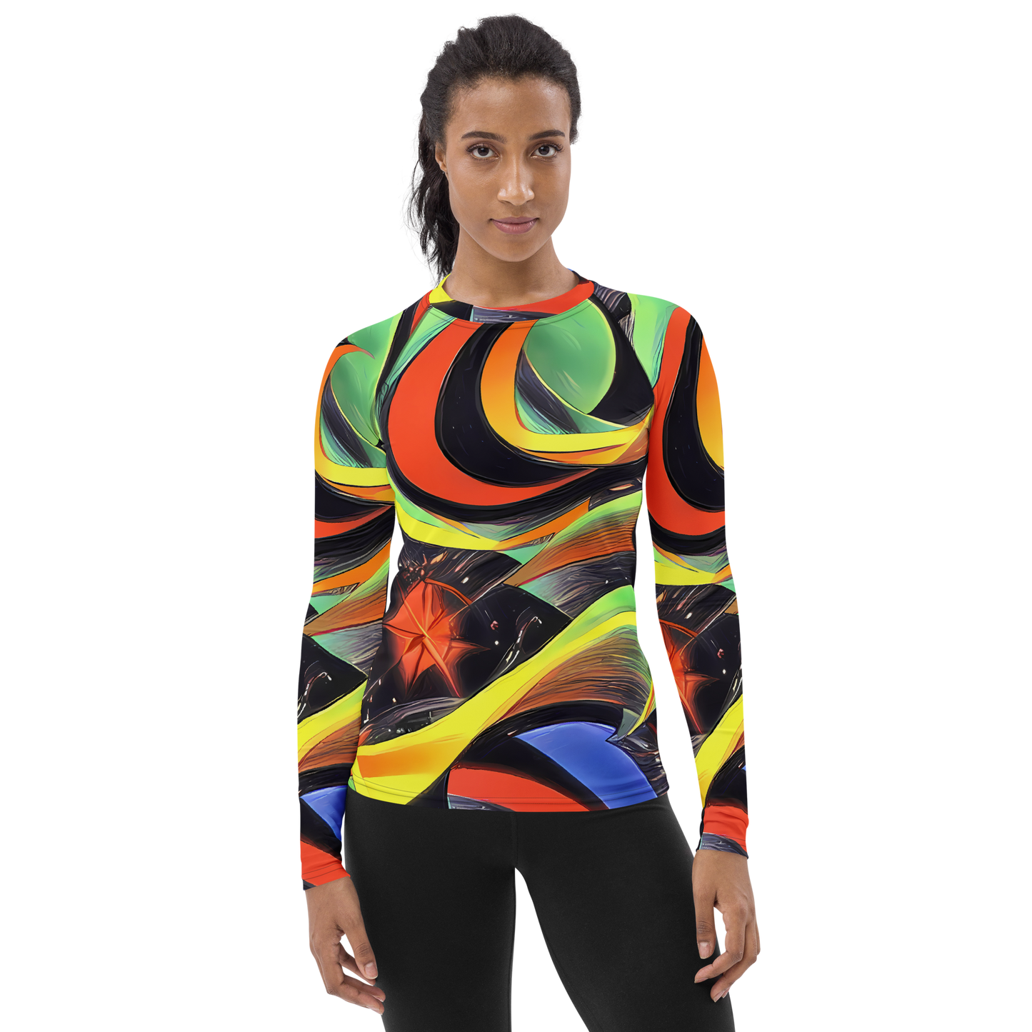 Women's Rash Guard - Tenggren Whirl