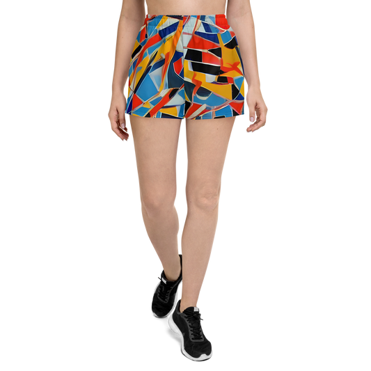 Women’s Athletic Shorts - Abstract Mingle