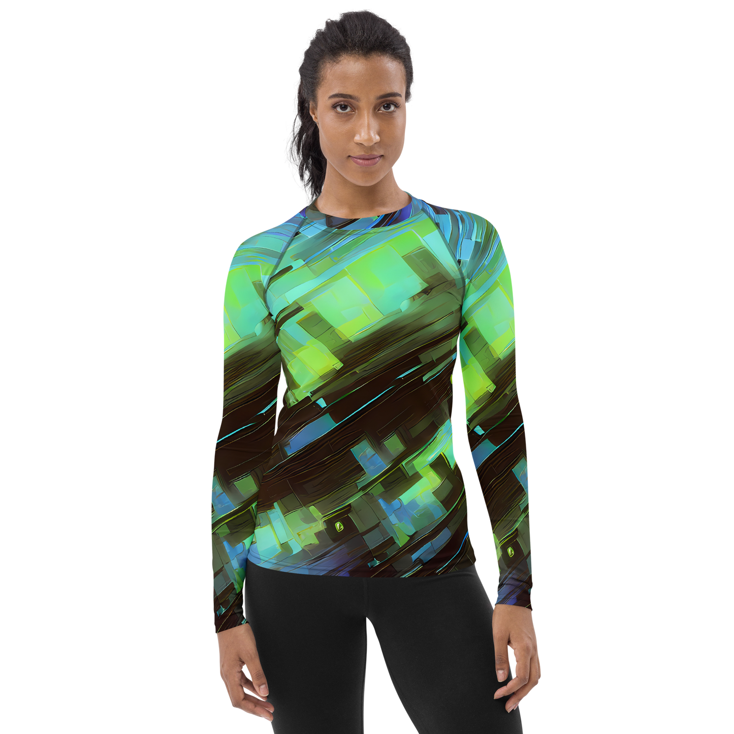 Women's Rash Guard - Cyber Shard