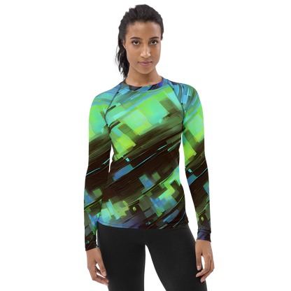 Women's Rash Guard - Cyber Shard