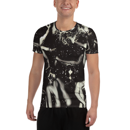 Men's Athletic T-Shirt - Newton's Silhouette